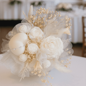 Composition florale pour table de mariage