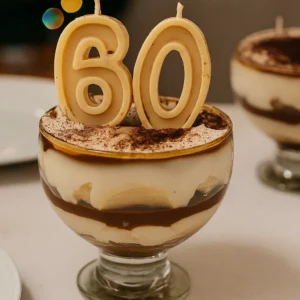 Bougie anniversaire Tiramisu